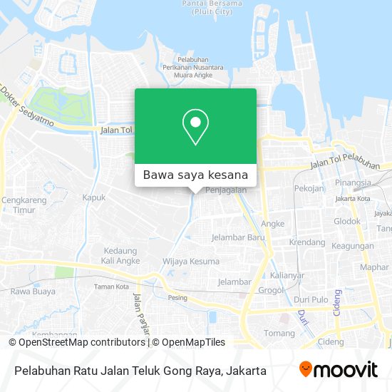 Peta Pelabuhan Ratu Jalan Teluk Gong Raya