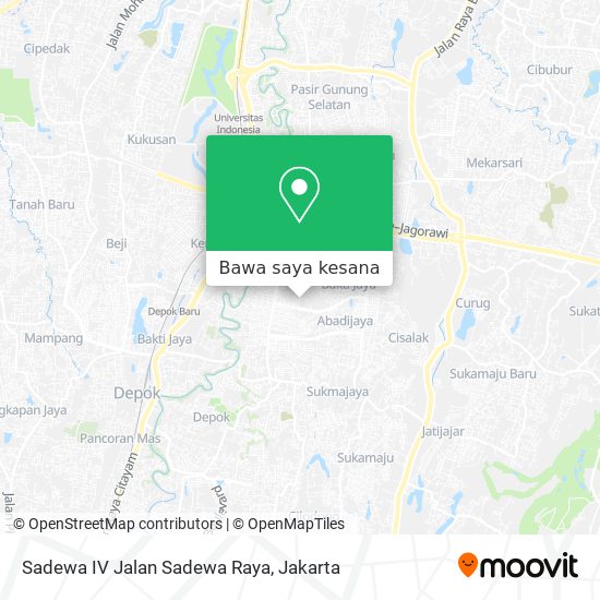 Peta Sadewa IV Jalan Sadewa Raya
