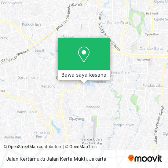 Peta Jalan Kertamukti Jalan Kerta Mukti