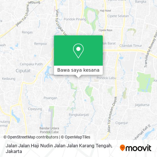 Peta Jalan Jalan Haji Nudin Jalan Jalan Karang Tengah