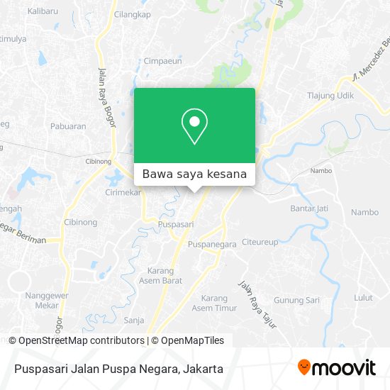 Peta Puspasari Jalan Puspa Negara