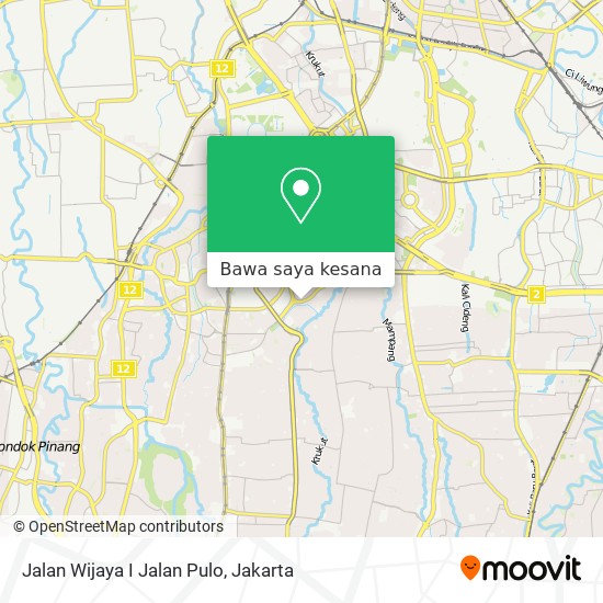 Peta Jalan Wijaya I Jalan Pulo