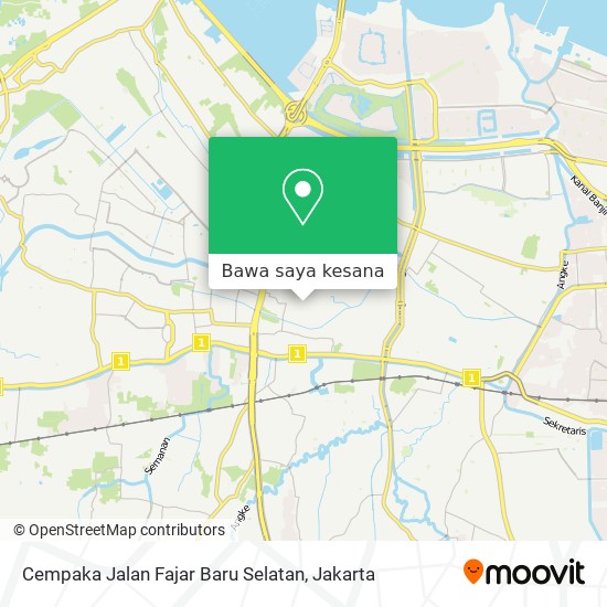 Peta Cempaka Jalan Fajar Baru Selatan