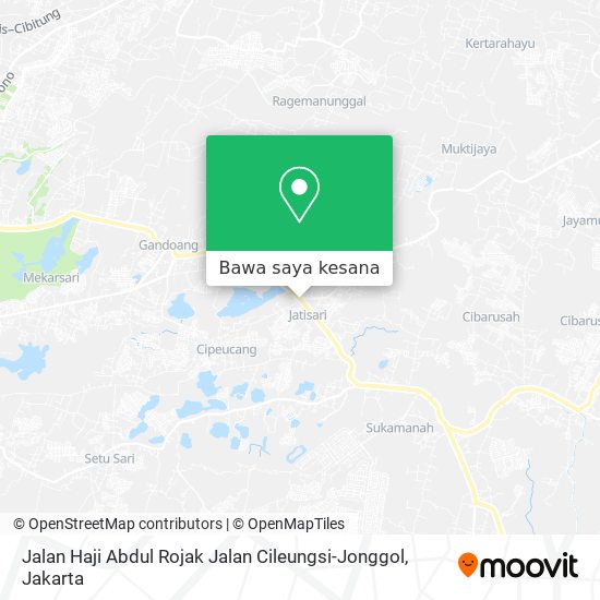 Peta Jalan Haji Abdul Rojak Jalan Cileungsi-Jonggol