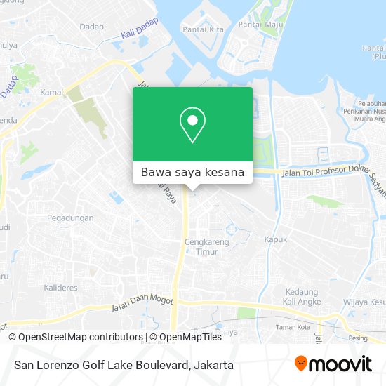 Peta San Lorenzo Golf Lake Boulevard