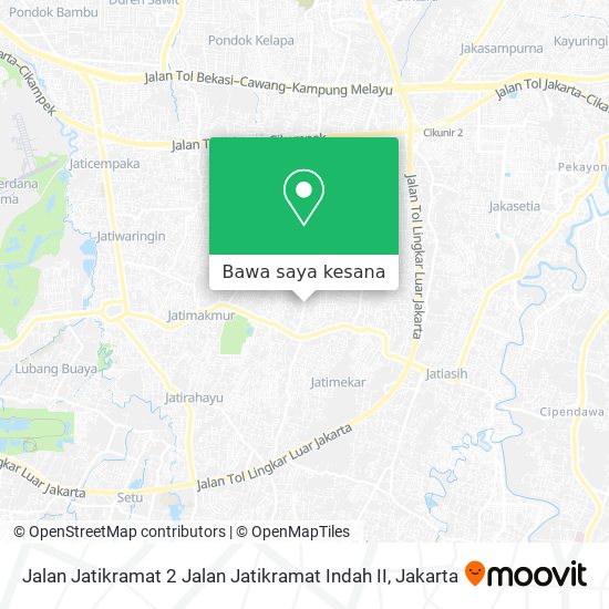 Peta Jalan Jatikramat 2 Jalan Jatikramat Indah II