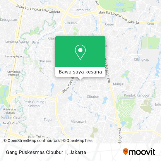 Peta Gang Puskesmas Cibubur 1
