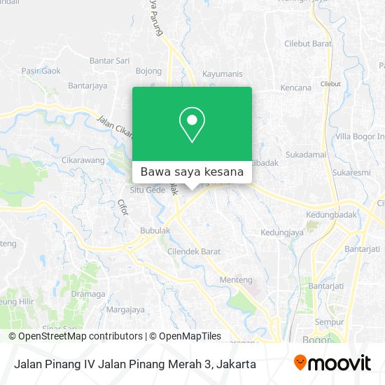 Peta Jalan Pinang IV Jalan Pinang Merah 3