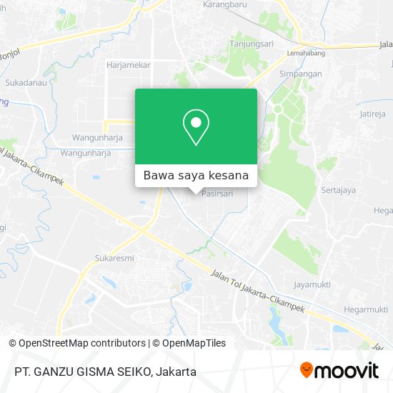 Peta PT. GANZU GISMA SEIKO