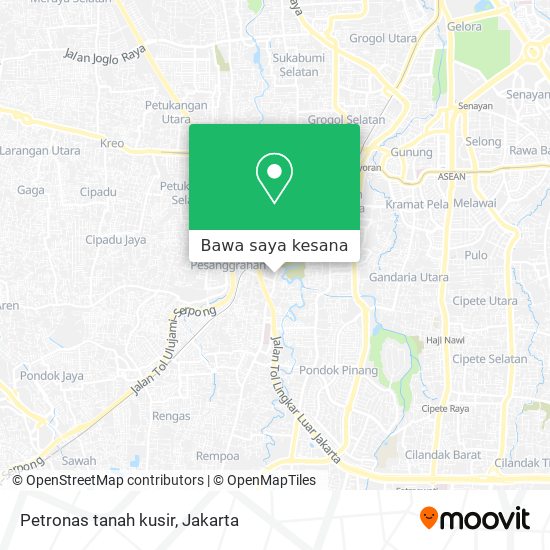 Peta Petronas tanah kusir