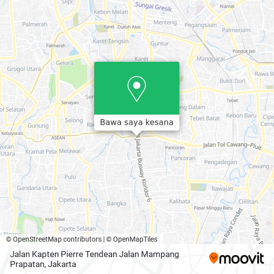 Peta Jalan Kapten Pierre Tendean Jalan Mampang Prapatan