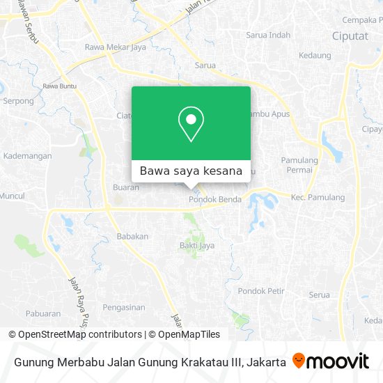 Peta Gunung Merbabu Jalan Gunung Krakatau III