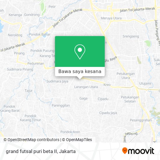 Peta grand futsal puri beta II