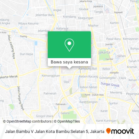 Peta Jalan Bambu V Jalan Kota Bambu Selatan 5