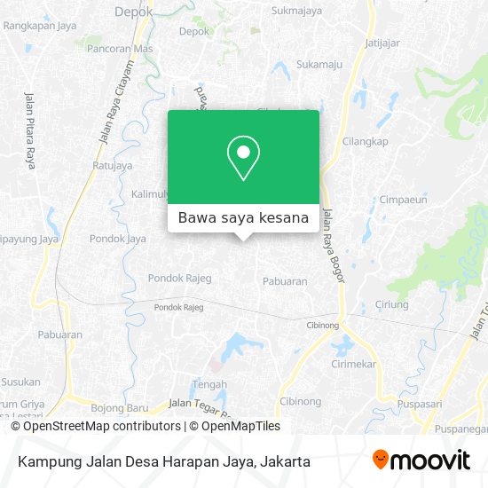 Peta Kampung Jalan Desa Harapan Jaya