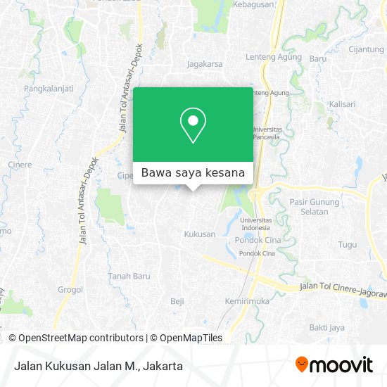 Peta Jalan Kukusan Jalan M.