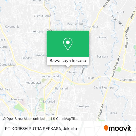 Peta PT. KORESH PUTRA PERKASA
