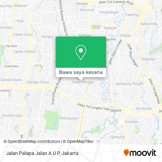 Peta Jalan Palapa Jalan A U P