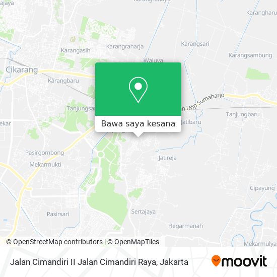 Peta Jalan Cimandiri II Jalan Cimandiri Raya