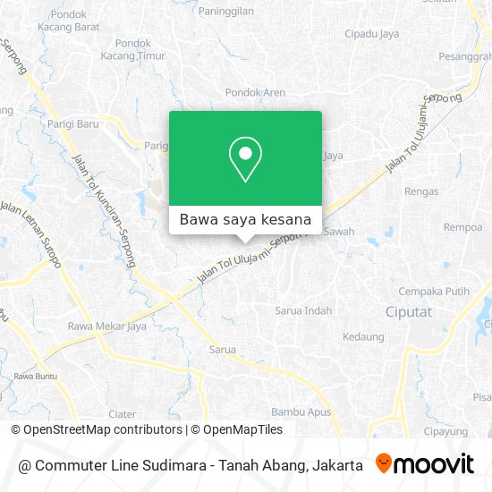 Peta @ Commuter Line Sudimara - Tanah Abang