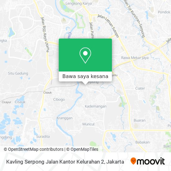 Peta Kavling Serpong Jalan Kantor Kelurahan 2