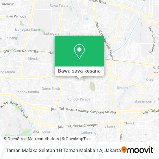 Peta Taman Malaka Selatan 1B Taman Malaka 1A