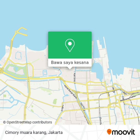 Peta Cimory muara karang