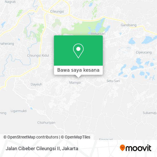 Peta Jalan Cibeber Cileungsi II