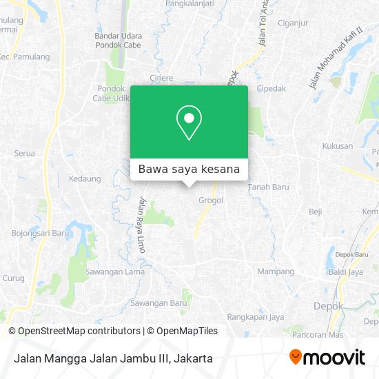 Peta Jalan Mangga Jalan Jambu III