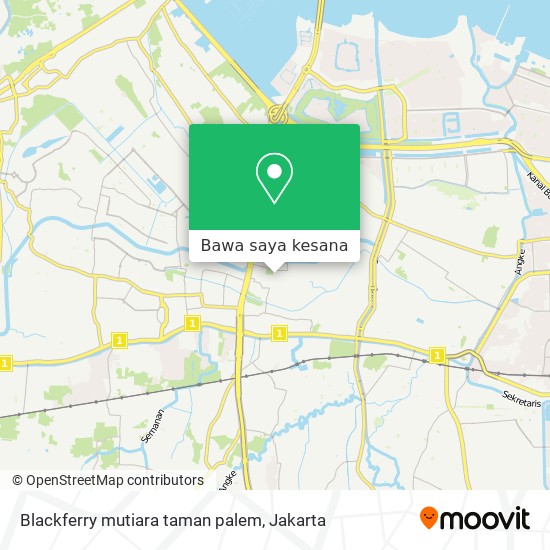 Peta Blackferry mutiara taman palem