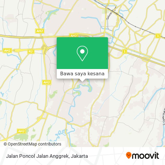 Peta Jalan Poncol Jalan Anggrek