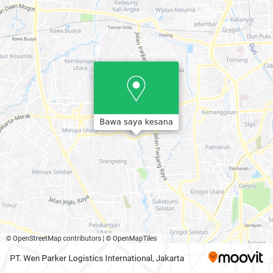 Peta PT. Wen Parker Logistics International