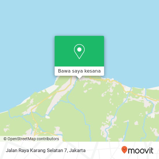 Peta Jalan Raya Karang Selatan 7, Mauk