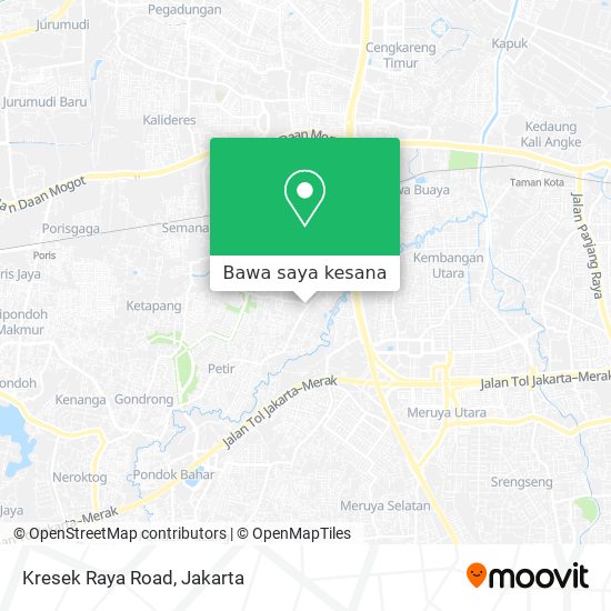 Peta Kresek Raya Road