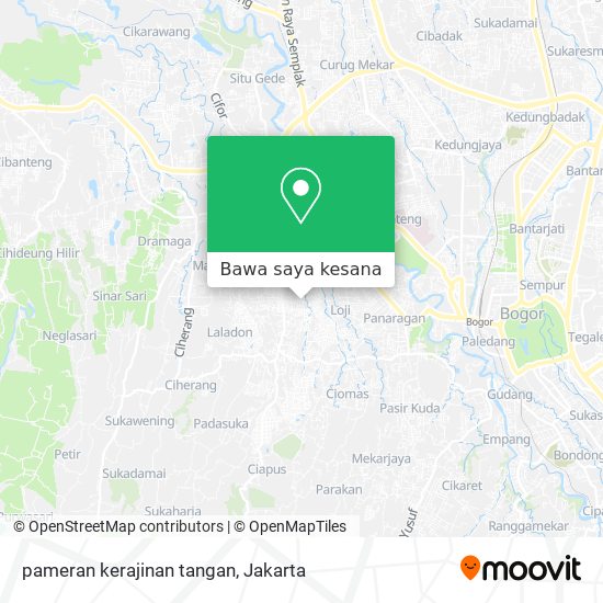 Peta pameran kerajinan tangan