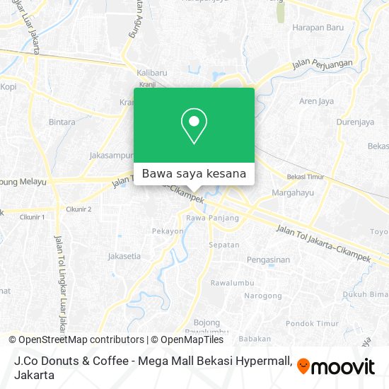 Peta J.Co Donuts & Coffee - Mega Mall Bekasi Hypermall
