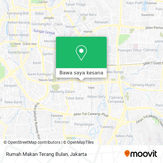 Peta Rumah Makan Terang Bulan