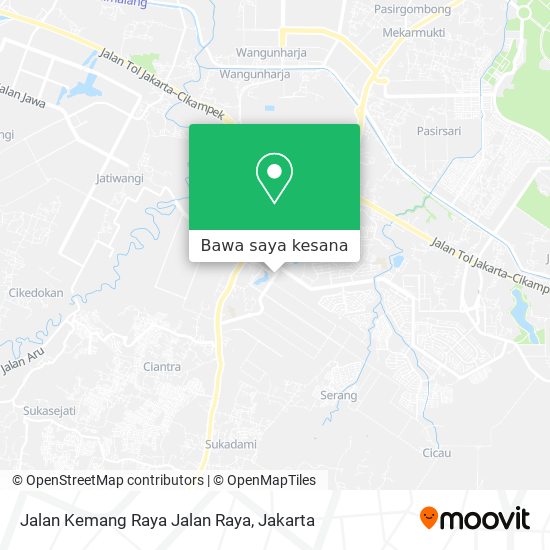 Peta Jalan Kemang Raya Jalan Raya