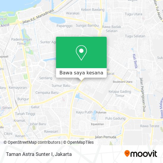 Peta Taman Astra Sunter I