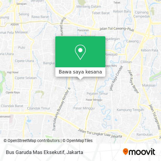 Peta Bus Garuda Mas Eksekutif