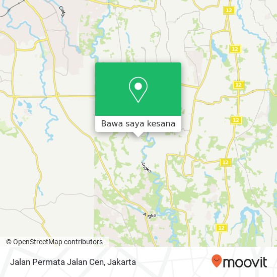 Peta Jalan Permata Jalan Cen, Gunung Sindur