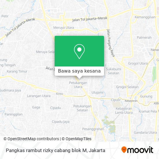 Peta Pangkas rambut rizky cabang blok M