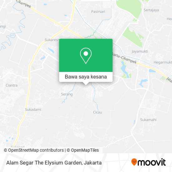 Peta Alam Segar The Elysium Garden, Cikarang Selatan
