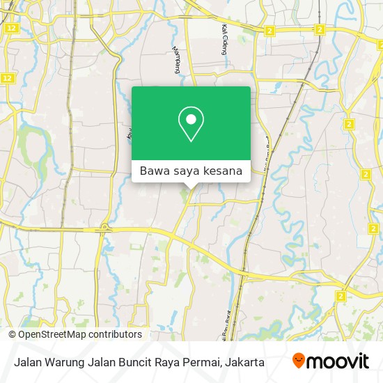 Peta Jalan Warung Jalan Buncit Raya Permai