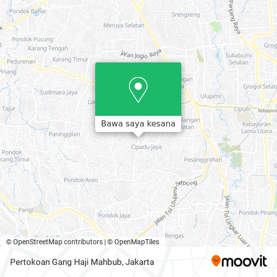 Peta Pertokoan Gang Haji Mahbub