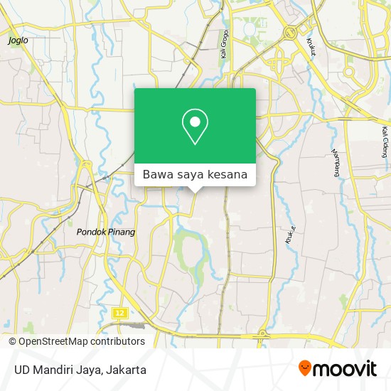 Peta UD Mandiri Jaya