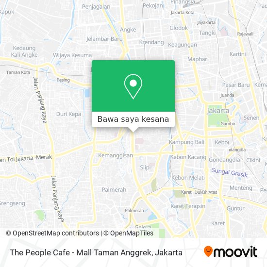 Peta The People Cafe - Mall Taman Anggrek