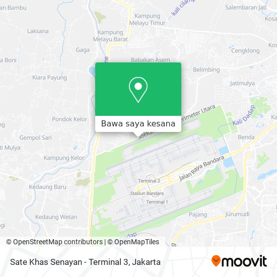 Peta Sate Khas Senayan - Terminal 3