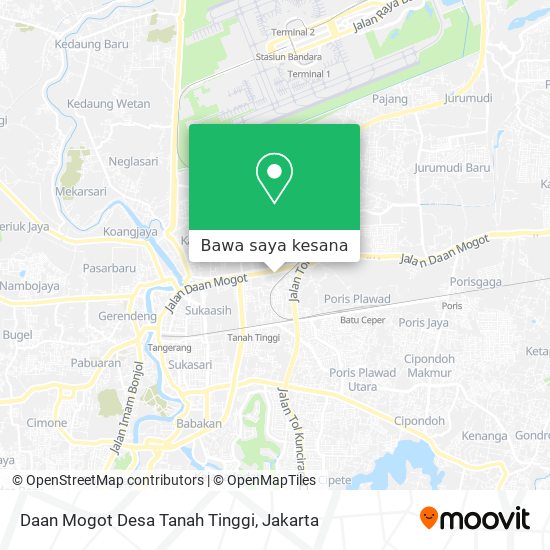 Peta Daan Mogot Desa Tanah Tinggi