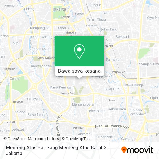 Peta Menteng Atas Bar Gang Menteng Atas Barat 2